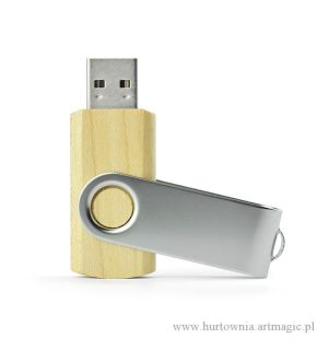 Pamięć USB Twister 8GB drewno jasne - 44013bc
