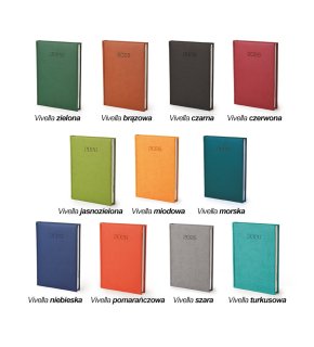 Kalendarz książkowy A5 Vivella Classic 2026 + grawer gratis !