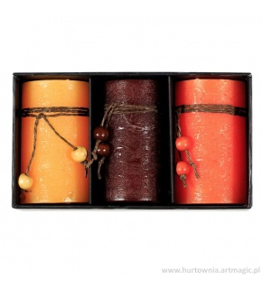 Świąteczny zestaw świec zapachowych - R17476